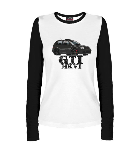 Женский лонгслив с изображением G4 GTI цвета Белый