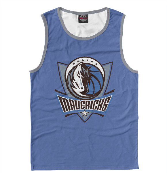 Майка для мальчика с изображением Dallas Mavericks цвета Белый