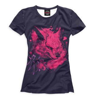 Женская футболка Neon fox