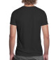 Мужская футболка Корги на чёрном фоне
