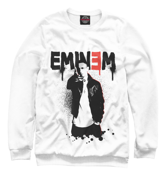 Свитшот для девочек с изображением Eminem цвета Белый