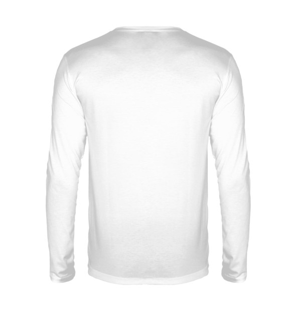 Мужской лонгслив с притом 13 карт цвета Белый Мужской лонгслив с изображением 13 карт цвета Белый