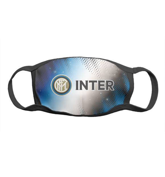 Маска тканевая с изображением Inter / Интер цвета Белый