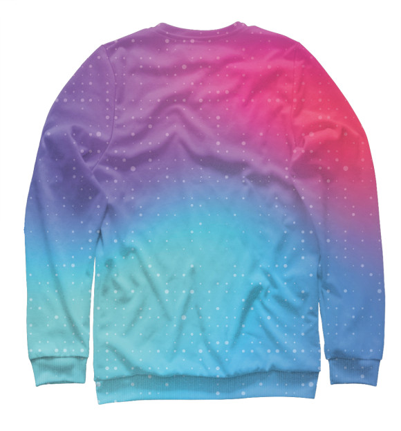 Свитшот для девочек с изображением Gradient circles цвета Белый