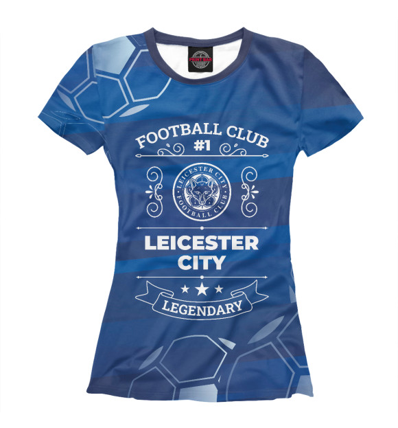 Футболка для девочек с изображением Leicester City FC #1 цвета Белый