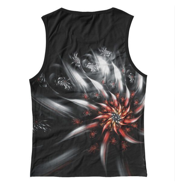Майка для девочки с изображением Flame Flower цвета Белый