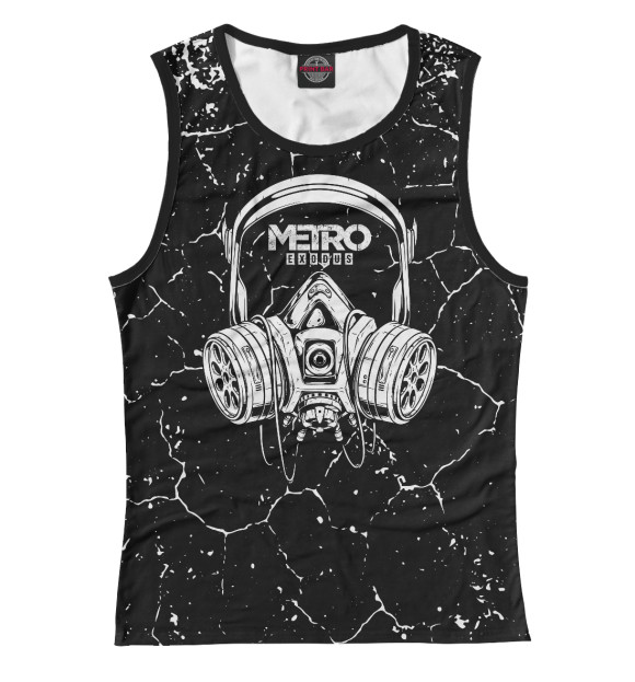 Майка для девочки с притом Metro Exodus цвета Белый Майка для девочки с изображением Metro Exodus цвета Белый