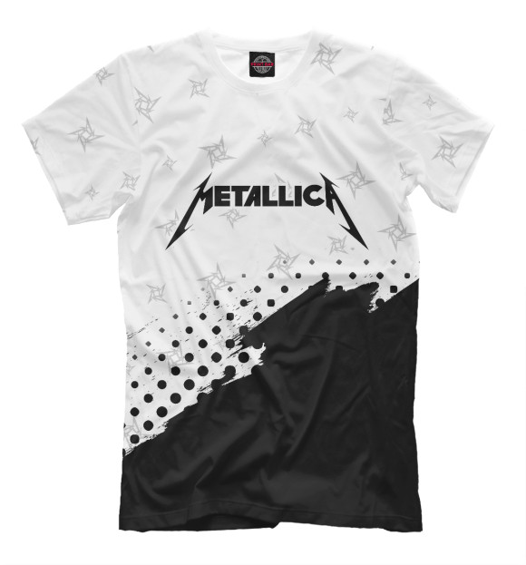 Футболка для мальчиков с изображением Metallica / Металлика цвета Белый