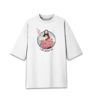 Мужская футболка оверсайз Догма: Иисус-чувак