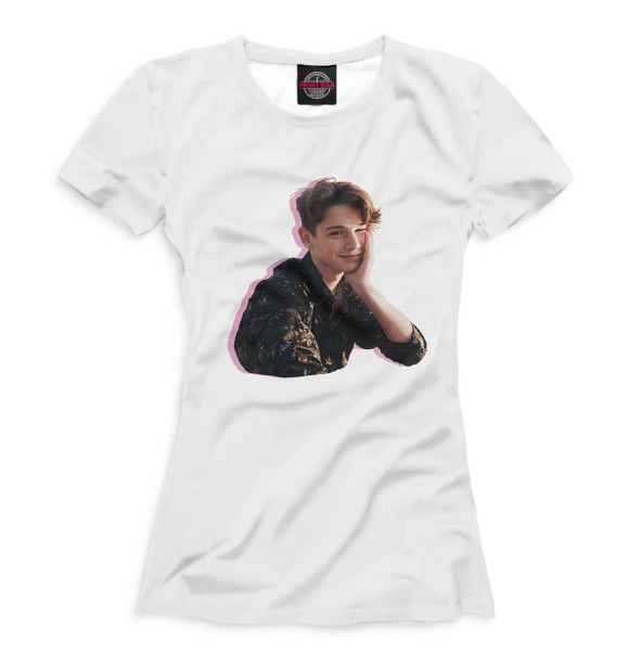 Женская футболка с изображением Payton Moormeier цвета Белый