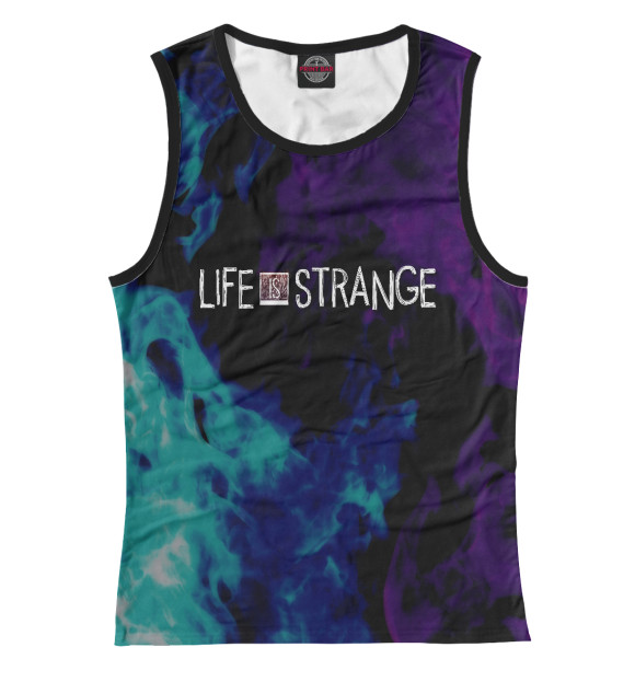 Майка для девочки с притом Life Is Strange цвета Белый Майка для девочки с изображением Life Is Strange цвета Белый