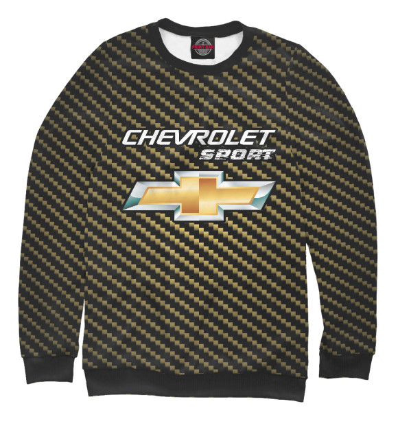 Свитшот для мальчиков с изображением Chevrolet | Sport цвета Белый