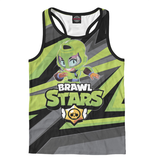 Мужская майка-борцовка с изображением Max цвета Белый