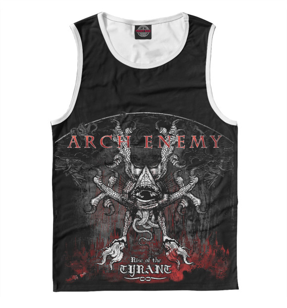 Майка для мальчика с притом Archenemy цвета Белый Майка для мальчика с изображением Archenemy цвета Белый