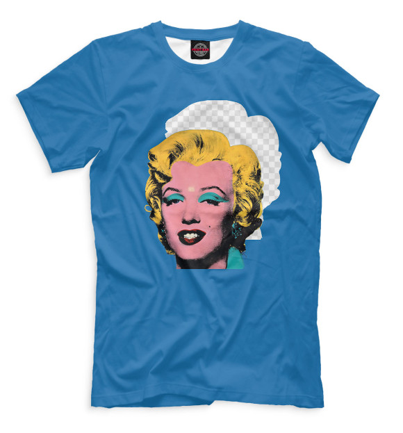 Мужская футболка с изображением Мэрлин Монро цвета Белый