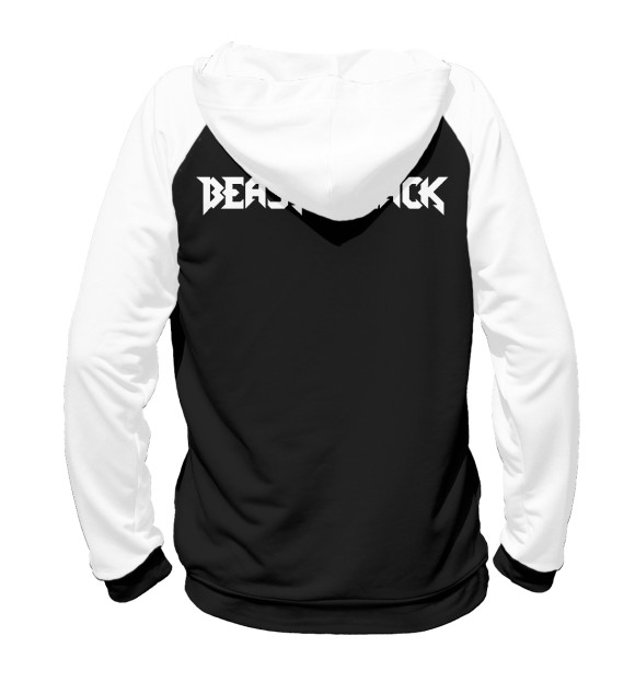 Женское худи с изображением Beast in black цвета Белый
