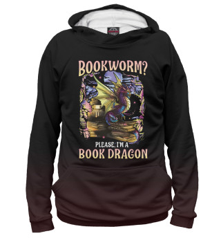 Женское худи Bookworm Please Dragon