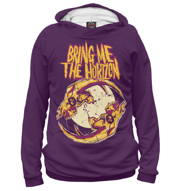 Женское худи с изображением Bring Me The Horizon цвета Белый