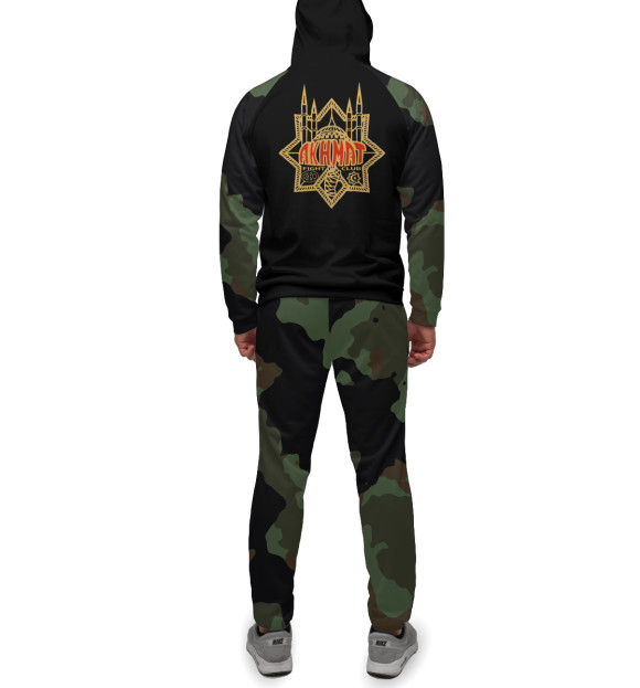 Мужской спортивный костюм с изображением Akhmat Club цвета Белый