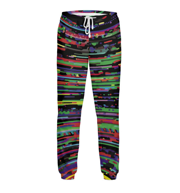 Мужские спортивные штаны с изображением Color pattern линии цвета Белый