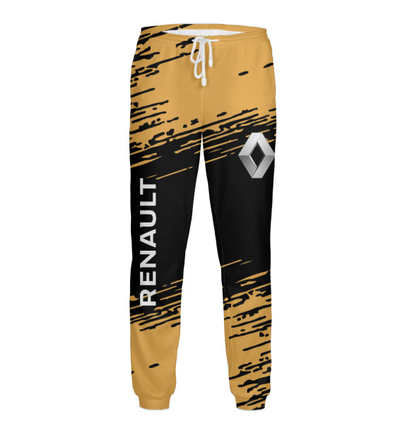 Мужские спортивные штаны с изображением Renault цвета Белый