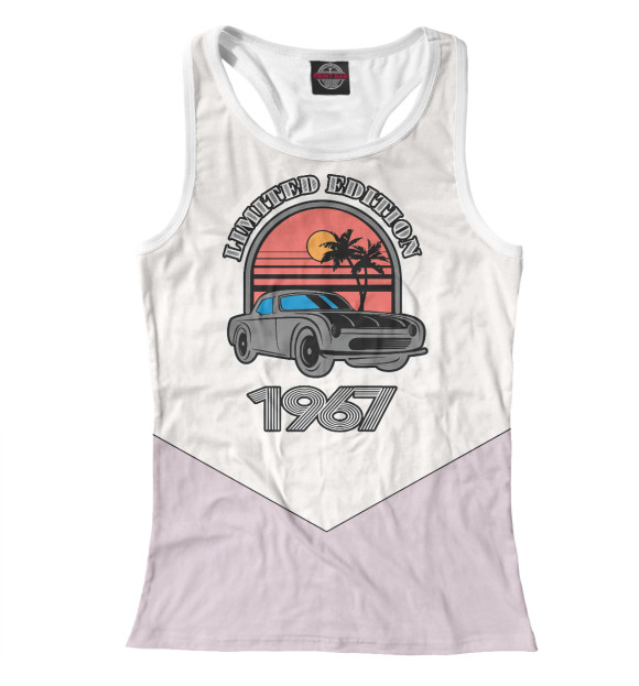 Женская майка-борцовка с изображением 1967 Classic цвета Белый