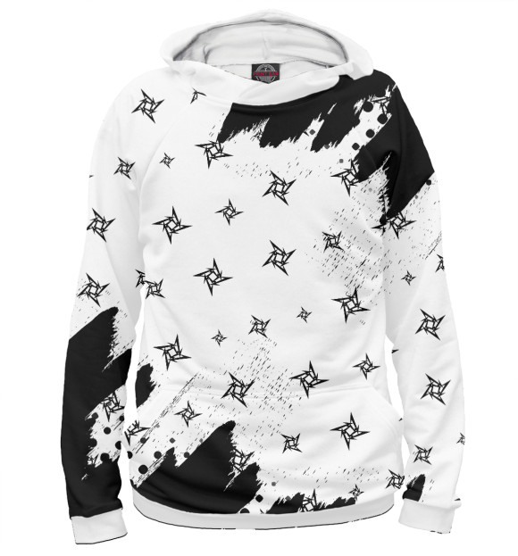 Мужское худи с изображением Metallica / Металлика цвета Белый