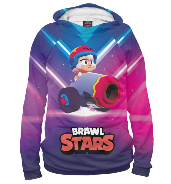 Мужское худи с изображением Бонни \ Bonny BrawlStars цвета Белый