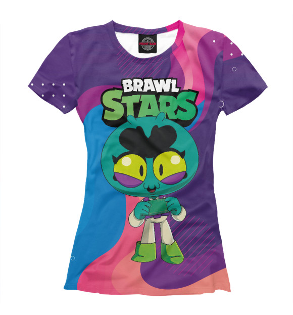 Женская футболка с изображением Ева BrawlStars Eve цвета Белый