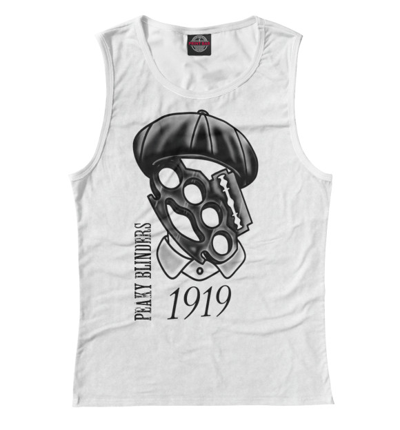 Майка для девочки с изображением Острые козырьки цвета Белый