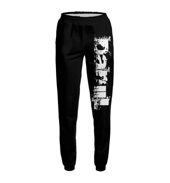 Женские спортивные штаны с изображением Даниил (брызги красок) цвета Белый