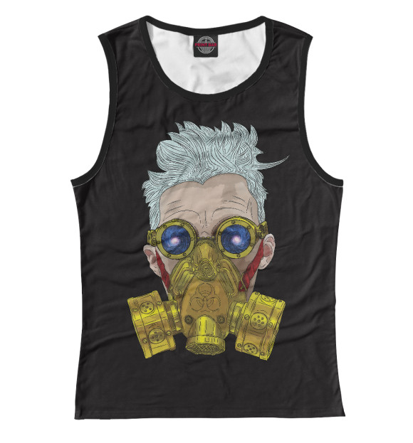 Женская майка с изображением Доктор Дью цвета Белый