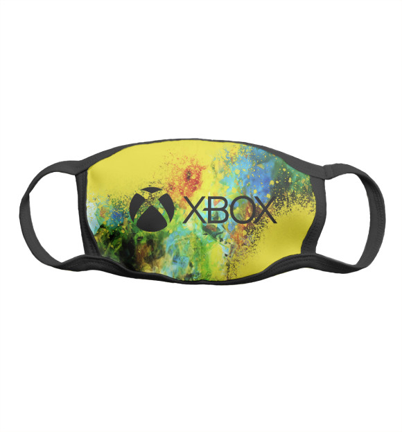 Маска тканевая с изображением Xbox Game цвета Белый