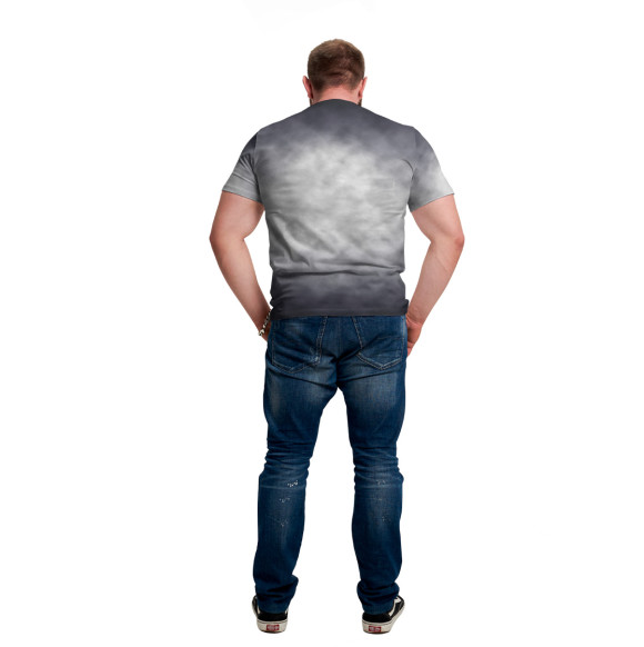 Мужская футболка с изображением Одна история - один народ цвета Белый