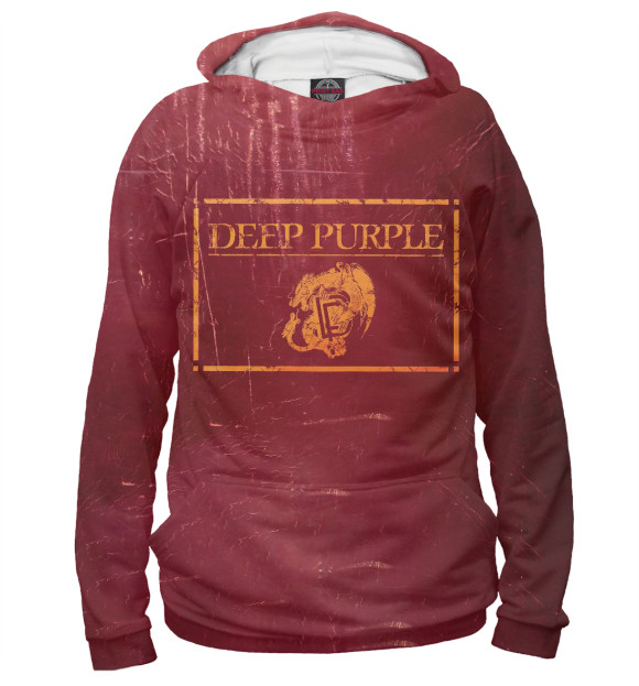 Женское худи с изображением Deep Purple цвета Белый
