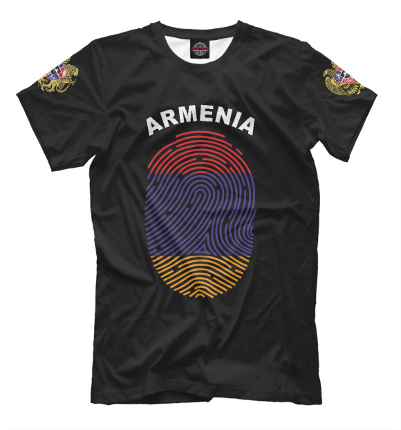 Футболка для мальчиков с изображением Armenia цвета Белый
