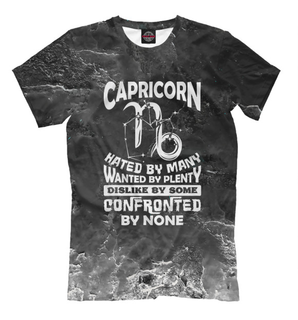 Футболка для мальчиков с изображением Capricorn Hated By Many цвета Белый