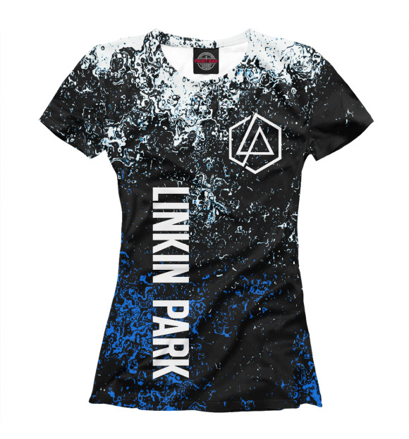 Футболка для девочек с изображением Linkin Park | Линкин Парк цвета Белый
