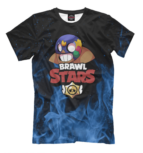 Мужская футболка с изображением Brawl Stars - El Primo цвета Белый