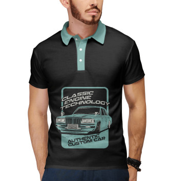 Мужское Поло Ретро автомобиль