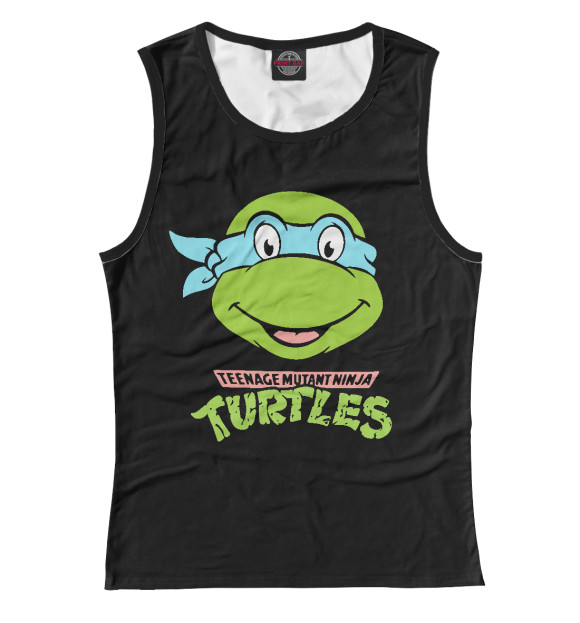 Майка для девочки с изображением Черепашки-ниндзя цвета Белый