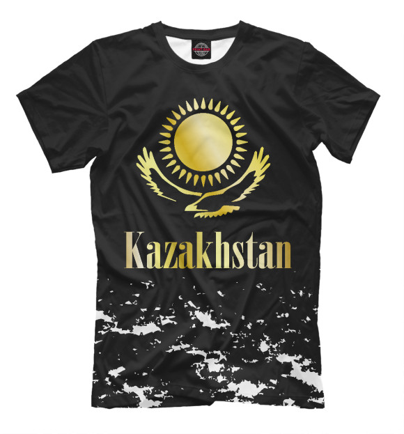 Футболка для мальчиков с изображением Kazakhstan цвета Белый