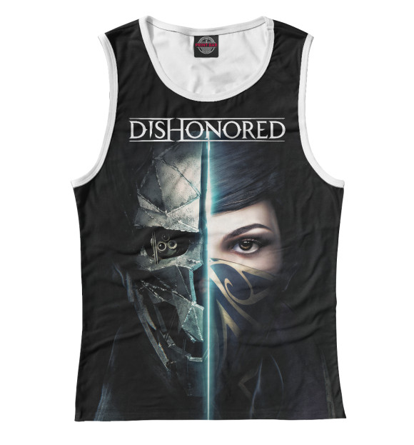 Майка для девочки с изображением Dishonored цвета Белый