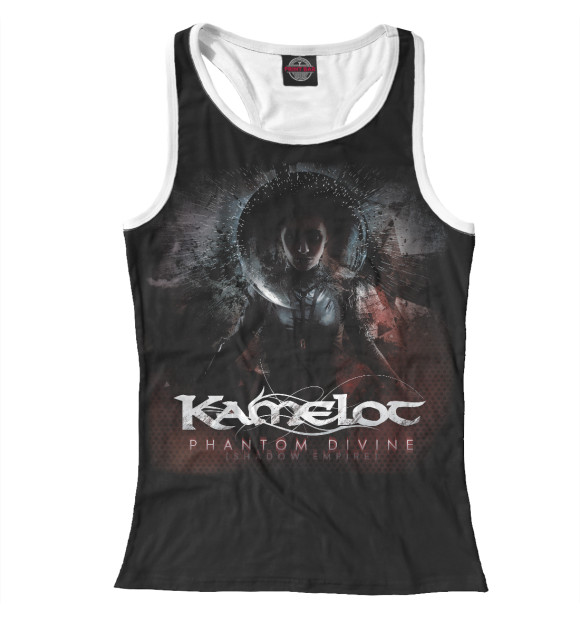 Женская майка-борцовка с изображением Kamelot цвета Белый