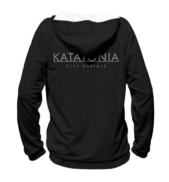 Женское худи с изображением Katatonia цвета Белый