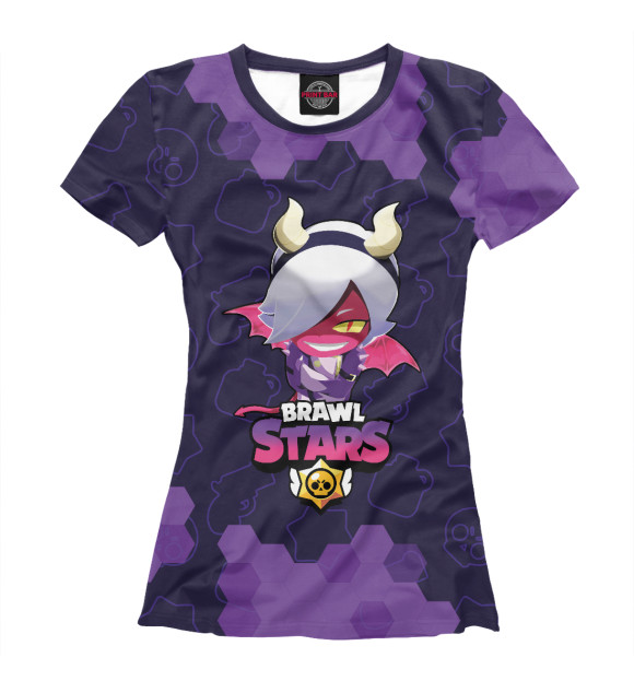 Женская футболка с изображением Brawl Stars Trixie Colette цвета Белый