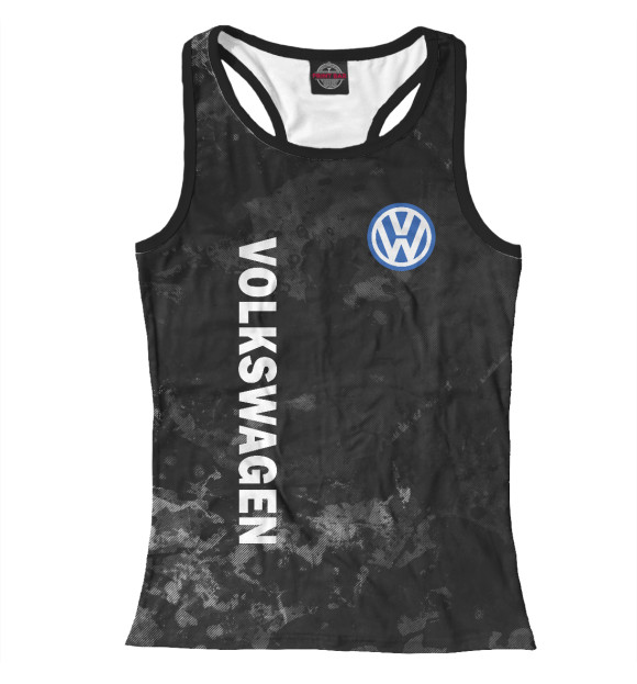 Женская майка-борцовка с изображением ФОЛЬКСВАГЕН, VOLKSWAGEN цвета Белый