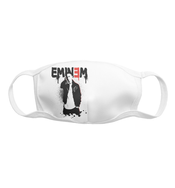 Маска тканевая с изображением Eminem цвета Белый