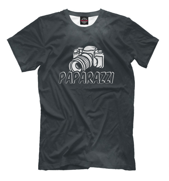 Мужская футболка с изображением Paparazzi цвета Белый