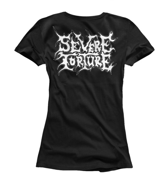 Женская футболка с изображением Severet orture цвета Белый
